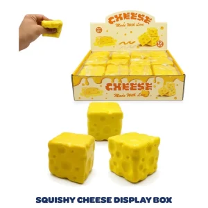 SQUISHY CHEESE DISPLAY BOX @ $2.50 EA