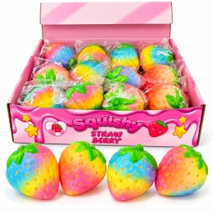 SQUISHY STRAWBERRY DISPLAY BOX @ $2.50 EA